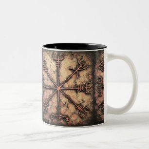Tasse 2 Couleurs Vegvisir, Rune Viking, Rune spell