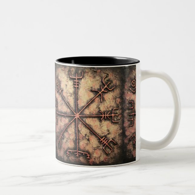Tasse 2 Couleurs Vegvisir, Rune Viking, Rune spell (Droit)