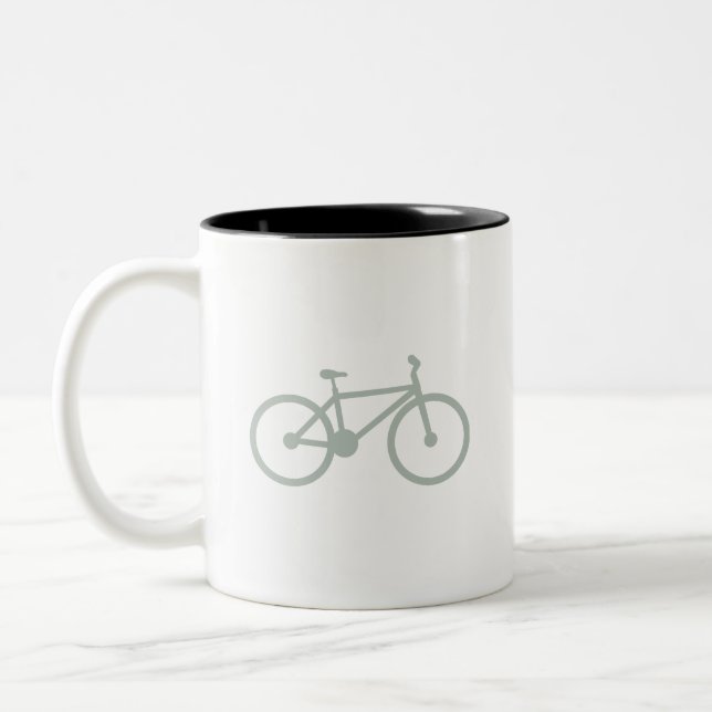 Tasse 2 Couleurs Vélo gris cendré (Gauche)