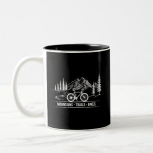 Tasse 2 Couleurs Vélos Mountain Trail - Vélo cycliste Rider