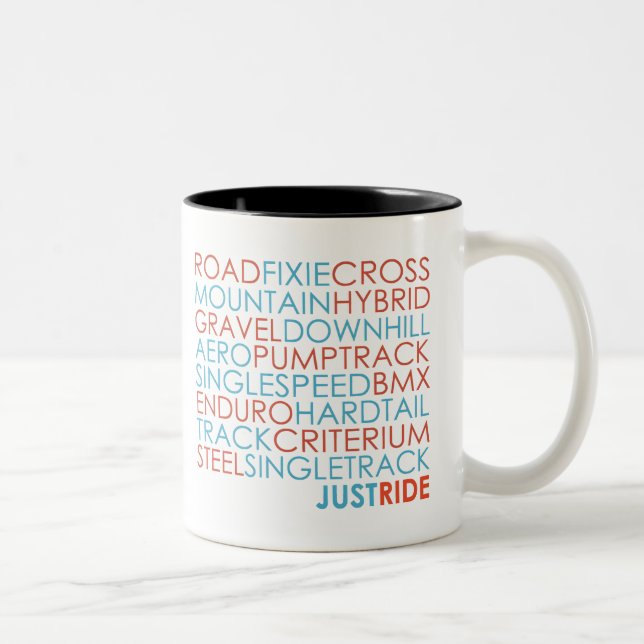 Tasse 2 Couleurs Vélos Vélos Vélos Vélo VTT À Ride (Droit)