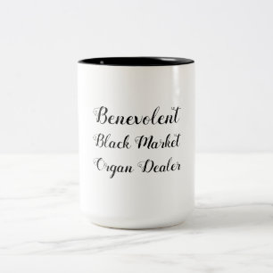 Tasse 2 Couleurs Vendeur d'organes du marché noir bienveillant
