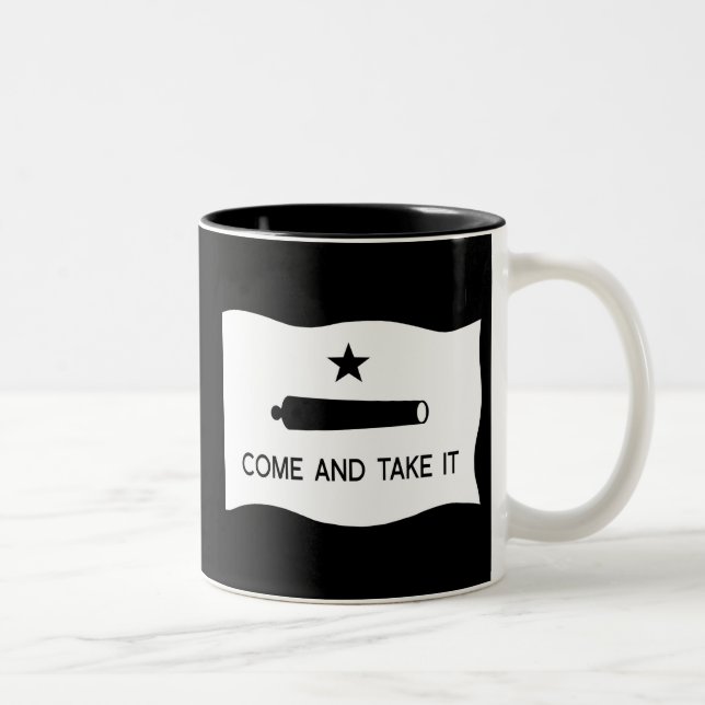 Tasse 2 Couleurs Venez il falloir le ~ le Texas de drapeau (Droit)