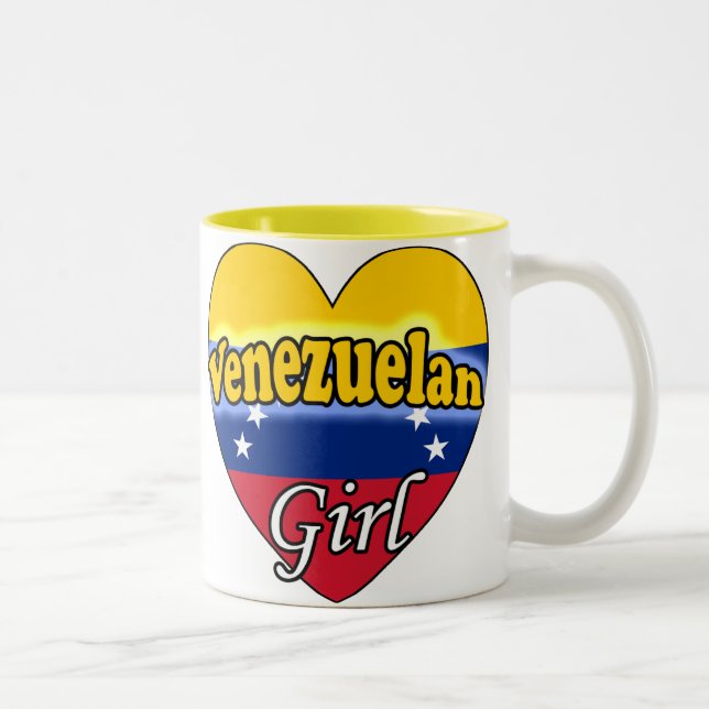 Tasse 2 Couleurs Venezuelan Girl (Droit)