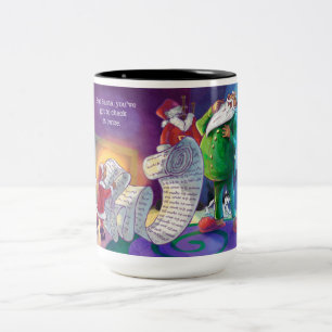 Tasse 2 Couleurs Vérifiez-le deux fois le Père Noël