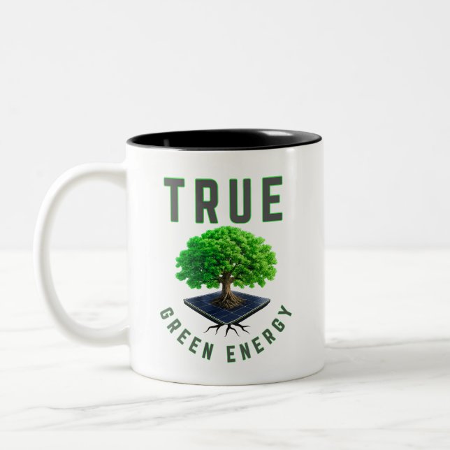 Tasse 2 Couleurs Véritable énergie verte (Gauche)