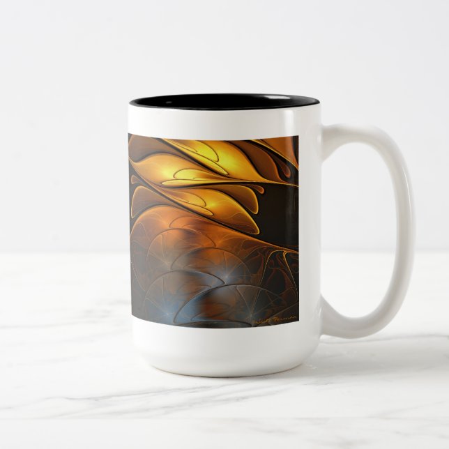 Tasse 2 Couleurs Verre et or (Droit)