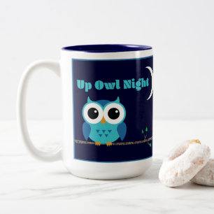 Tasse 2 Couleurs Vers le haut de la nuit de hibou