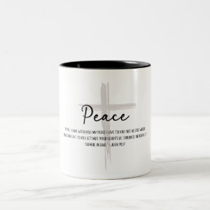 Tasse 2 Couleurs Verset de la Bible de la Paix