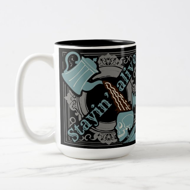 Tasse 2 Couleurs Versez le café ! (Gauche)