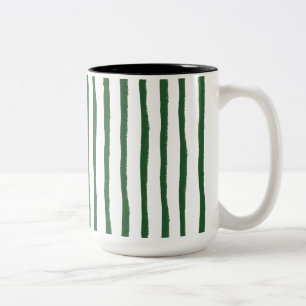 Tasse 2 Couleurs Vert bande minimale
