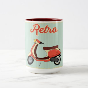 Tasse 2 Couleurs Vespa rétro