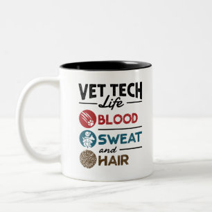 Tasse 2 Couleurs Vet Tech Vie Sanguine et cheveux