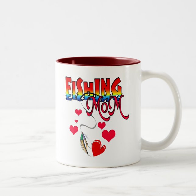 Tasse 2 Couleurs Vêtements de maman de pêche (Droit)