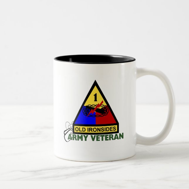 Tasse 2 Couleurs Vétéran d'armée - ?ère ANNONCE (Droit)