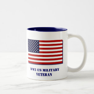 Tasse 2 Couleurs Vétéran de militaires de 2ÈME GUERRE MONDIALE U