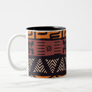 Tasse 2 Couleurs Vibes Africaines Ethniques En Style Bohème