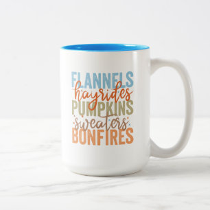 Tasse 2 Couleurs Vibes d'automne amusantes