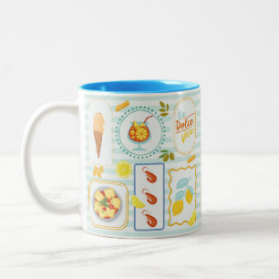 Tasse 2 Couleurs Vibes d'été méditerranéen