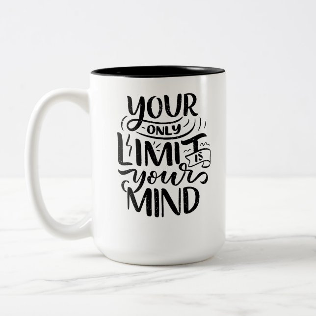 Tasse 2 Couleurs Vibes positives - Votre seule limite est votre esp (Gauche)