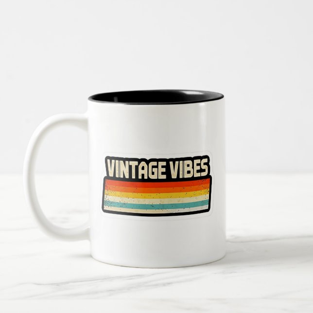 Tasse 2 Couleurs Vibes vintages (Gauche)