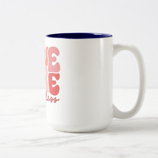 Tasse 2 Couleurs Vibrant love more worry less motivational