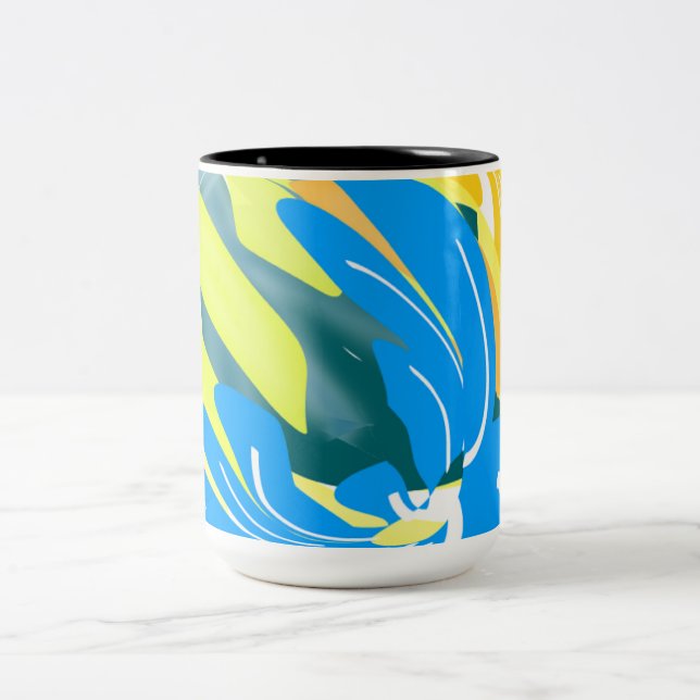 Tasse 2 Couleurs Vibrant Reflections of Empowerment in Design (Centre)
