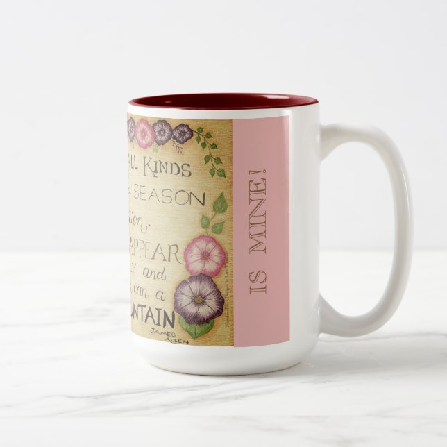 Tasse 2 Couleurs Victoire de toutes sortes - JamesAllen (Rose) Tass (Droit)