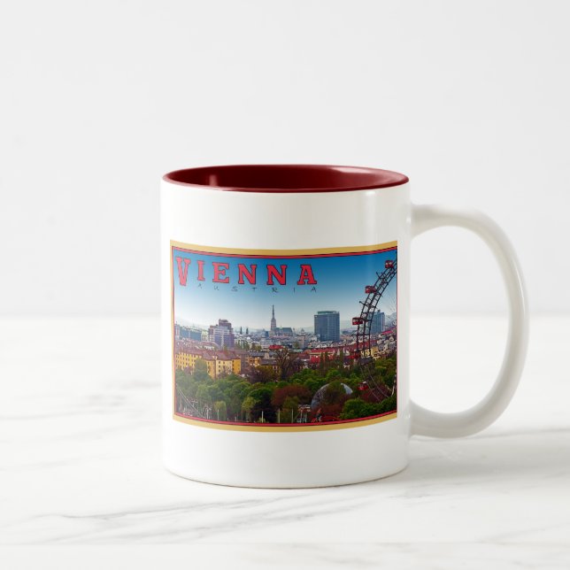 Tasse 2 Couleurs Vienne - paysage urbain (Droit)