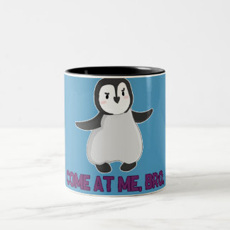 Tasse 2 Couleurs Viens me voir, Bro Penguin