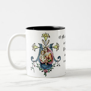 Tasse 2 Couleurs Vierge catholique Marie Jésus Prière religieuse