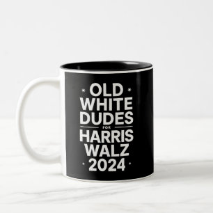 Tasse 2 Couleurs Vieux Blancs pour la Politique Démocratique Harris