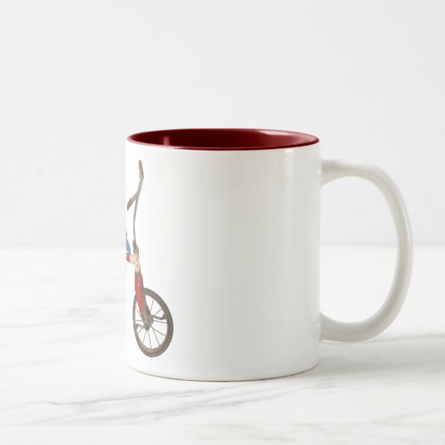 Tasse 2 Couleurs Vieux tricycle (Droit)