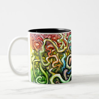 Tasse 2 Couleurs Vignes arc-en-ciel torsadées