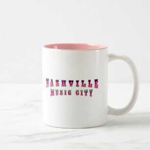 Tasse 2 Couleurs Ville 2 de musique de Nashville