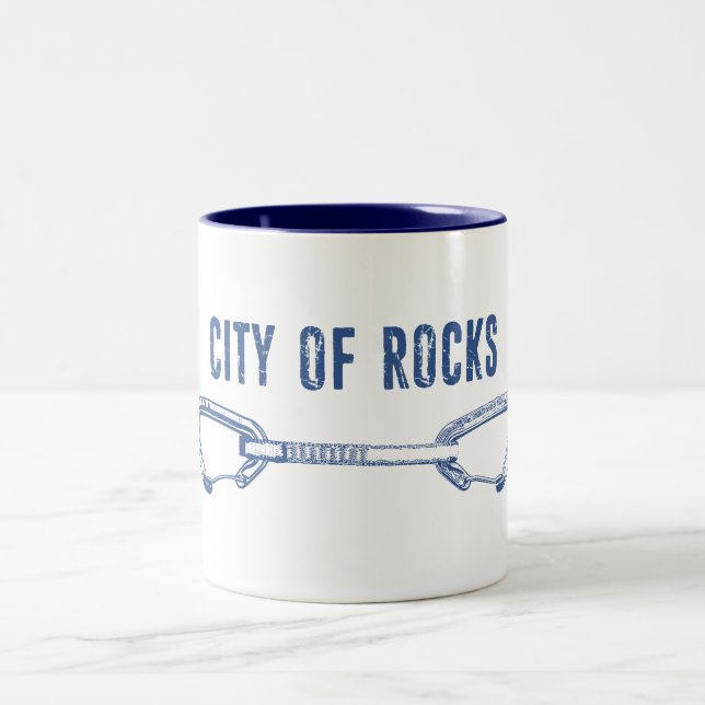 Tasse 2 Couleurs Ville De Rocks Idaho Rock Escalade Quickdraw (Centre)