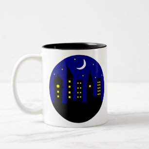 Tasse 2 Couleurs ville la nuit