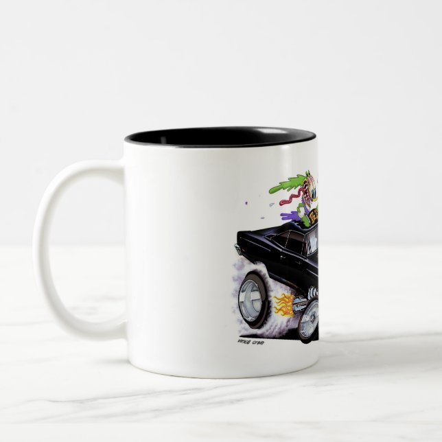 Tasse 2 Couleurs Vince Crains High Octane Art, 1969 Oiseaux Fink (Gauche)