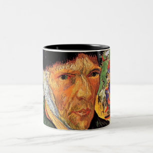 Tasse 2 Couleurs Vincent Van Gogh - Autoportrait avec l'oreille ban