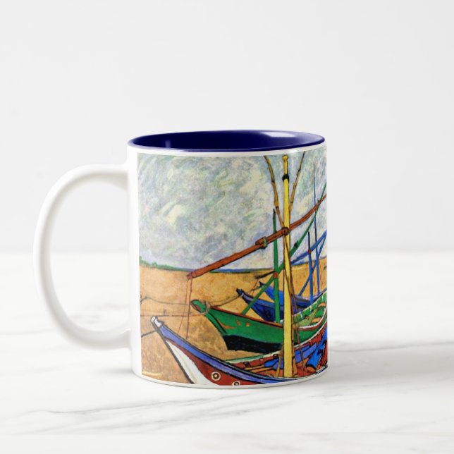 Tasse 2 Couleurs Vincent Van Gogh - Bateaux de pêche sur la plage (Gauche)