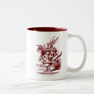 Tasse 2 Couleurs Vintage Alice au pays des merveilles Lapin blanc