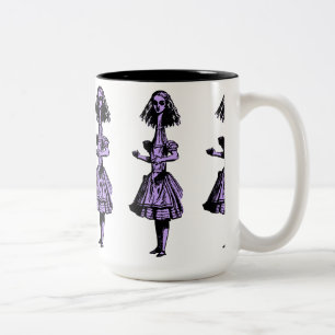 Tasse 2 Couleurs Vintage Alice étirée au pays des merveilles