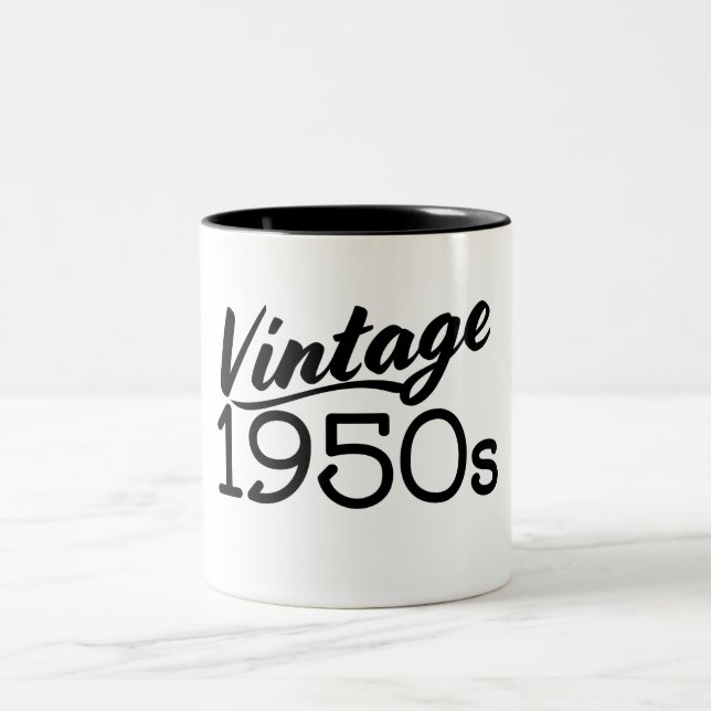 Tasse 2 Couleurs Vintage années 1950 (Centre)
