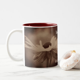 Tasse 2 Couleurs Vintage de Fleur Susan à l'oeil noir