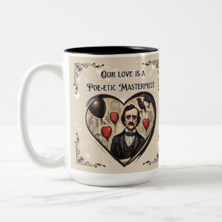 Tasse 2 Couleurs Vintage Edgar Allan Poe Saint Valentin