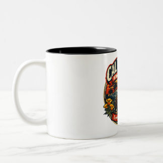 Tasse 2 Couleurs Vintage Jour d'admission en Californie Ours Rétro