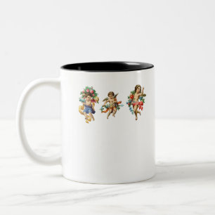 Tasse 2 Couleurs vintage religious cherubs Heavenly angel babies