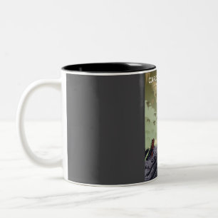 Tasse 2 Couleurs Vintage voyage du parc national des Cavernes Carls