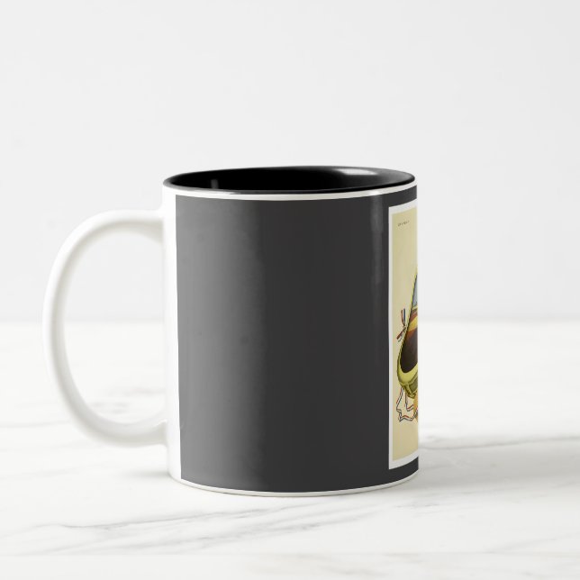 Tasse 2 Couleurs Vintage voyage hollandais (Gauche)