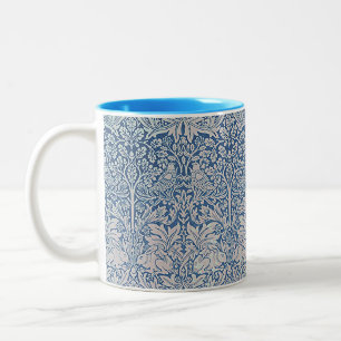 Tasse 2 Couleurs Vintage William Morris Forêt de lapin Volage d'ois